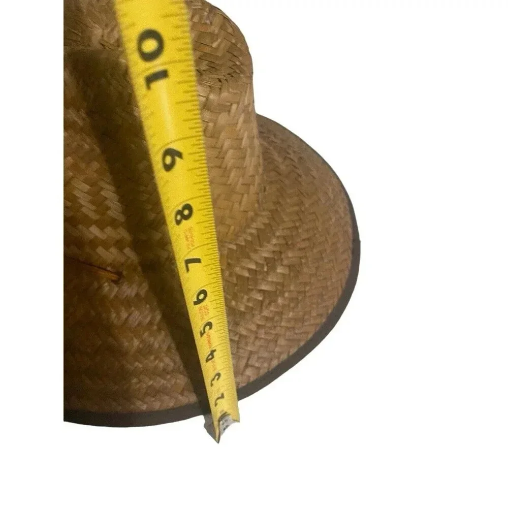 Jurassic World Straw Safari Sun Hat Draw Cord Adult OSFM 100% Straw Comfort Band
